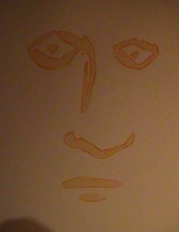 fait ac l'eau dans laquelle je rince mes pinceaux bis