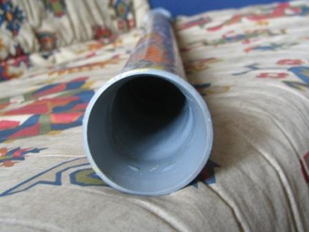 voici l'embouchure légèrement évasé à grand coup de chalumo